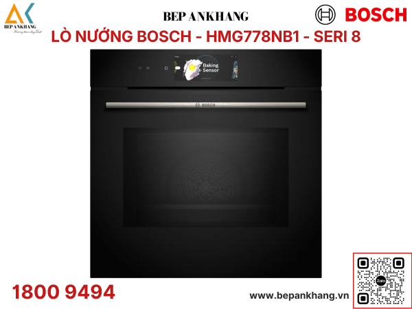 Lò nướng kết hợp vi sóng âm tủ Bosch HMG778NB1 Series 8 - Made in Germany 